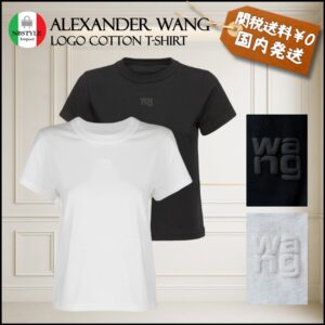 国内発 Alexander Wang パフロゴ Tシャツ 人気